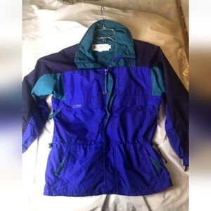Columbia Retro Full Zip Gizzmo Jacket Men's Small Vintage 90's Colorblock Ski